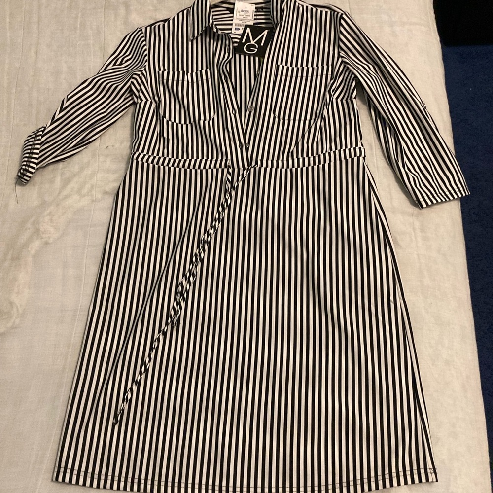 mlle gabrielle striped dress. Size small